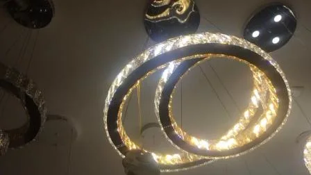 Lámpara moderna para sala de estar, candelabro de cristal, colgante de luz para decoración de iluminación del hogar